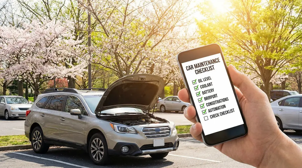 Przegląd wiosenny auta w Głogowie – 15-punktowa checklista przed majówką